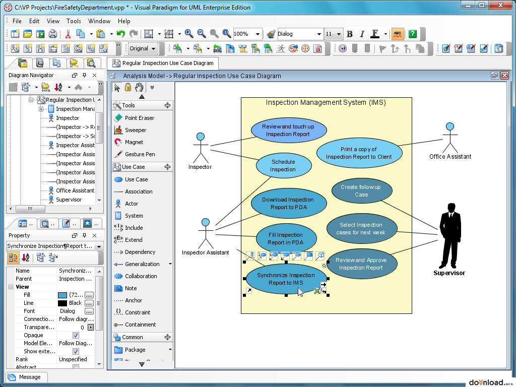 Visual Paradigm Use Case took